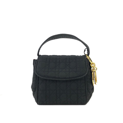 Christian Dior Cannage Charm 尼龍迷你手袋 黑色 復古 舊 kjas5s