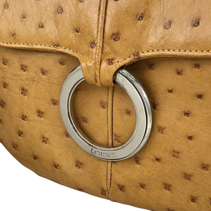 LOEWE Logo Shoulder bag Beige Vintage 2bjbin