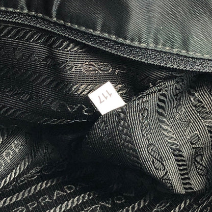 PRADA Triangle logo Nylon Tote bag Khaki Vintage anajd8