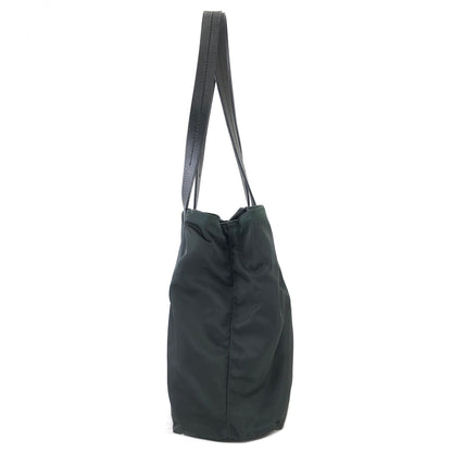 PRADA Triangle logo Nylon Tote bag Khaki Vintage anajd8