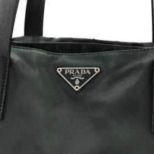 Load image into Gallery viewer, PRADA Triangle logo Nylon Tote bag Khaki Vintage anajd8

