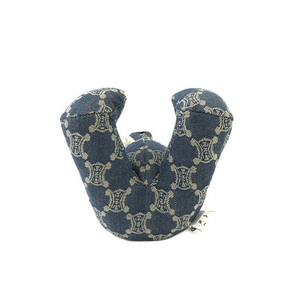 CELINE Paris macadam 泰迪熊牛仔布靛藍復古舊款 CELINE 3htd2i
