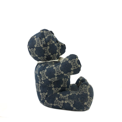 CELINE Paris macadam 泰迪熊牛仔布靛藍復古舊款 CELINE 3htd2i