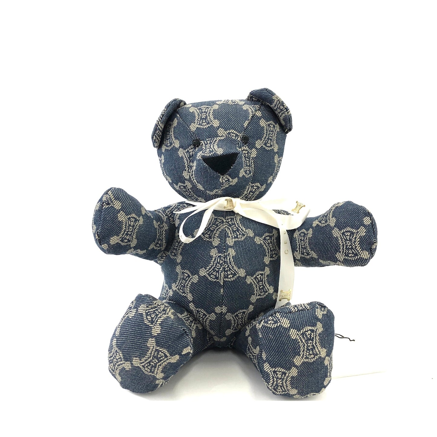 CELINE Paris macadam Teddy bear Denim Indigo Vintage Old CELINE 3htd2i