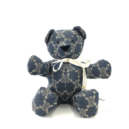 CELINE Paris macadam 泰迪熊牛仔布靛藍復古舊款 CELINE 3htd2i