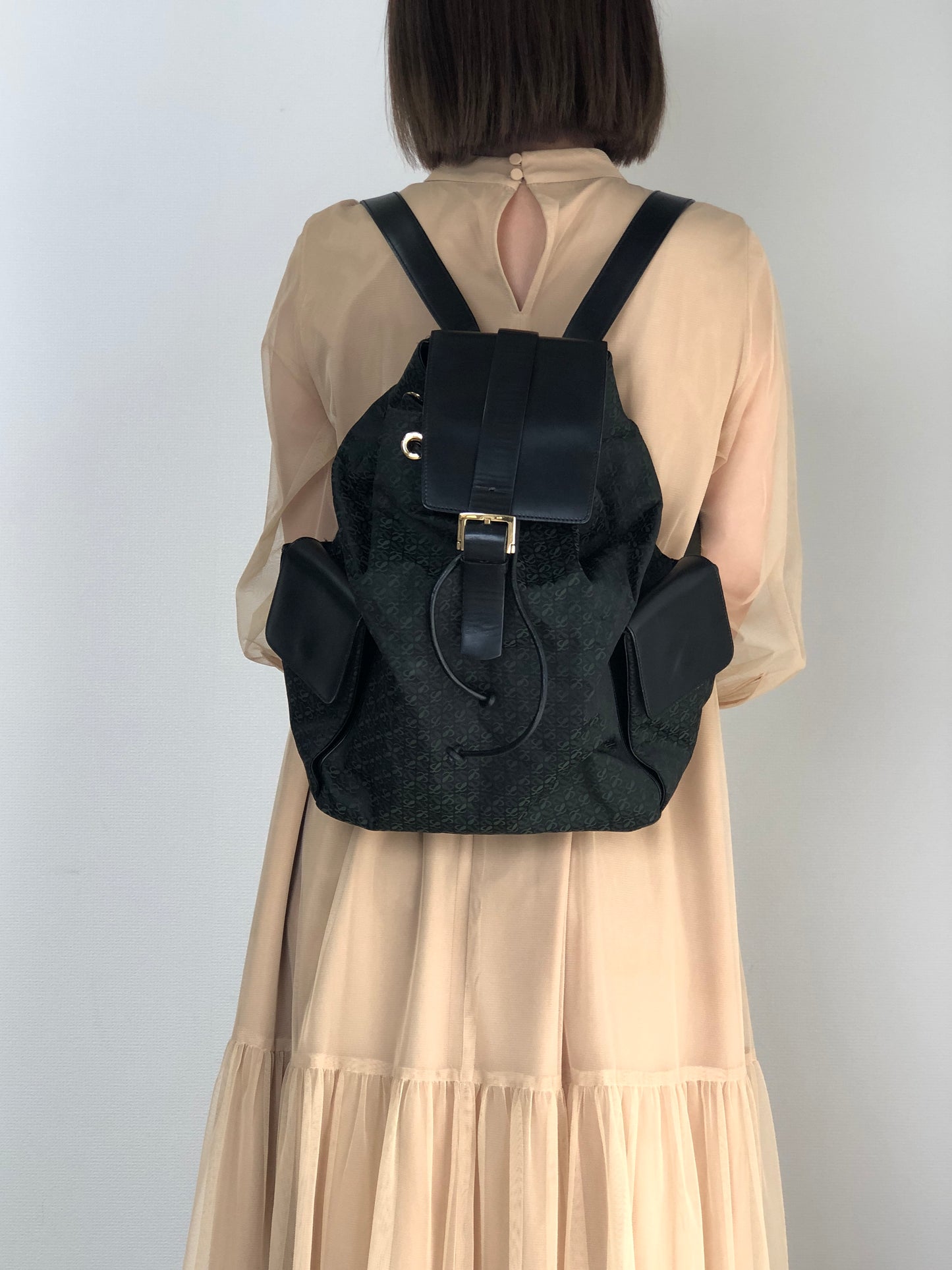 LOEWE Backpack Green Vintage si4hbw