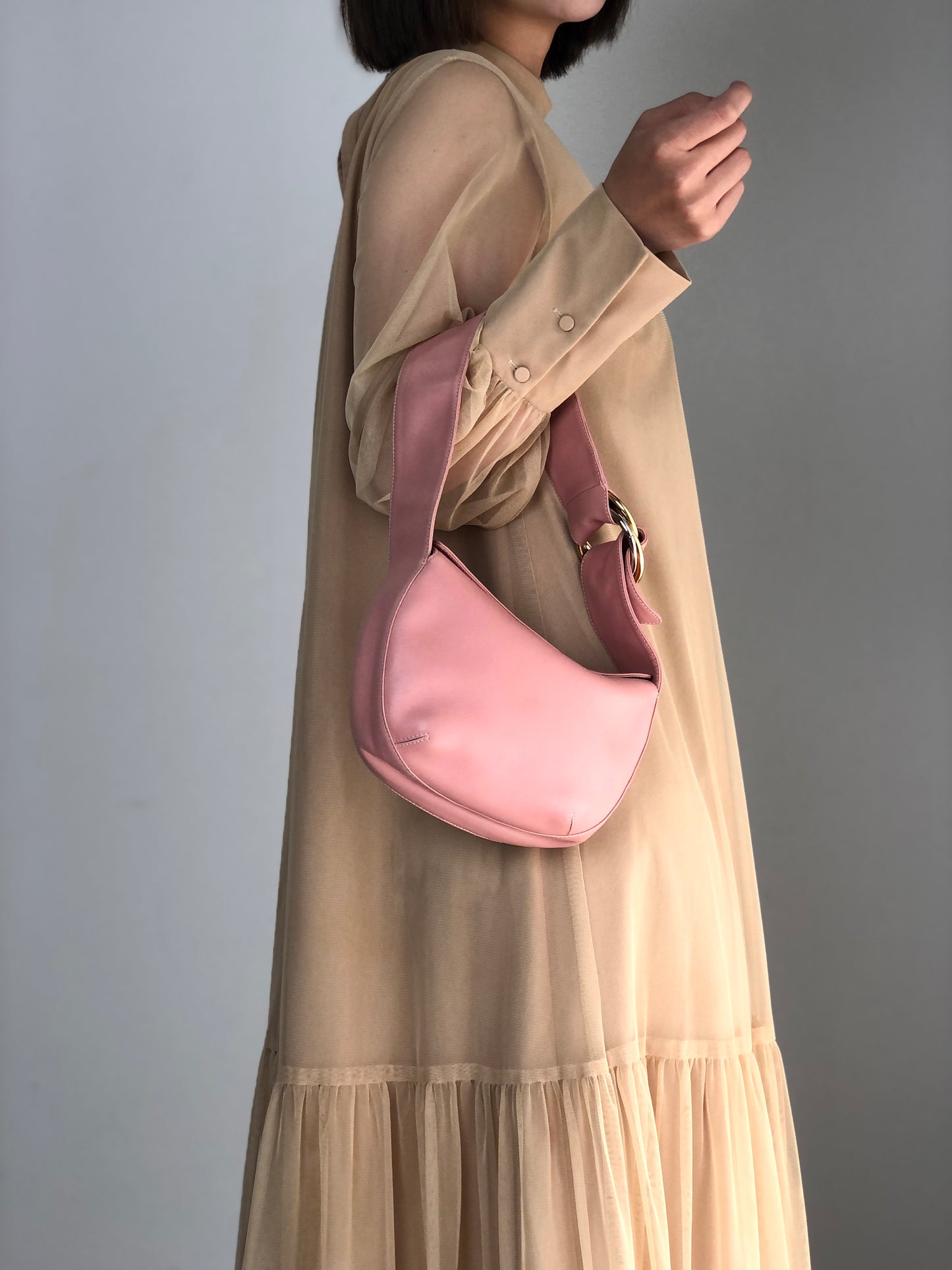 Cartier Shoulder bag Hobobag Pink Vintage 5cistd