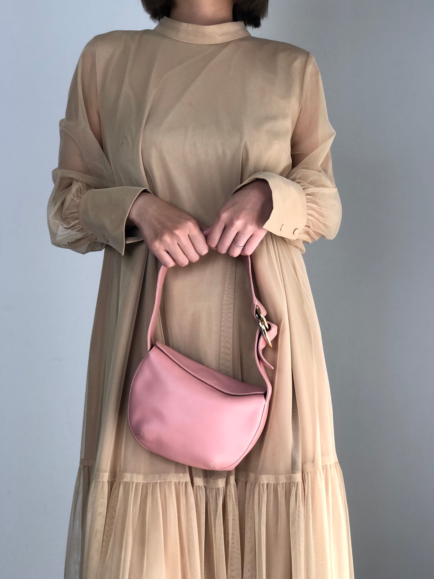 Cartier Shoulder bag Hobobag Pink Vintage 5cistd