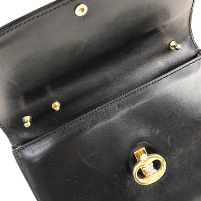 CELINE Blason Shoulder bag Black Vintage zfryrd