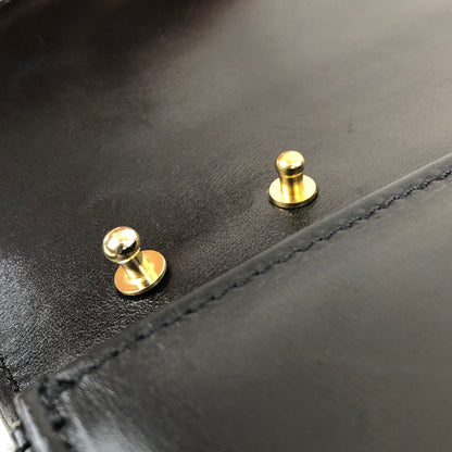 CELINE Blason Shoulder bag Black Vintage zfryrd