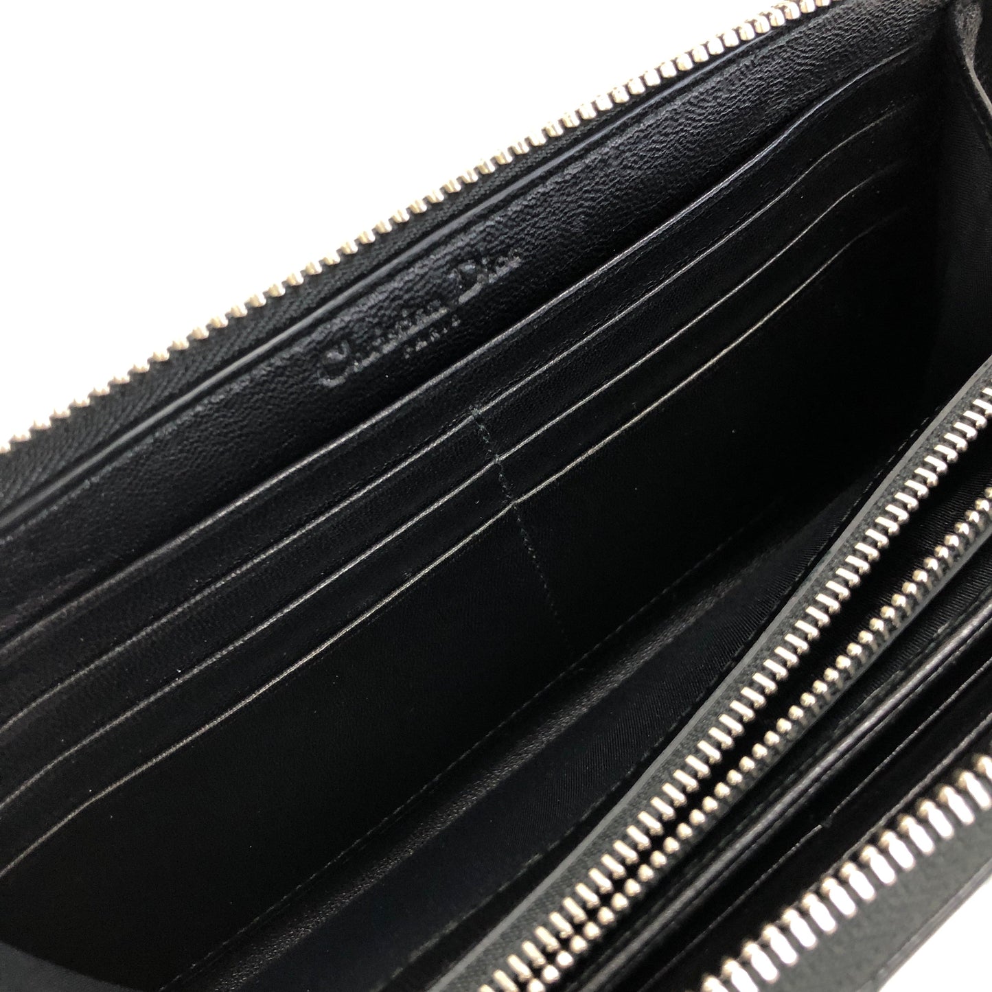 Christian Dior Wallet Patent leather Black Old 48648f