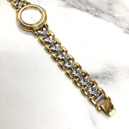 Yves Saint Laurent Quartz Watch Gold Silver Old gnbpc4