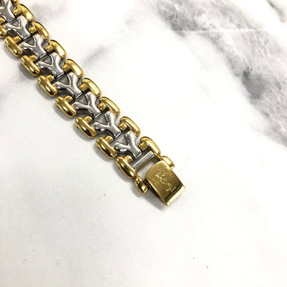 Yves Saint Laurent Quartz Watch Gold Silver Old gnbpc4