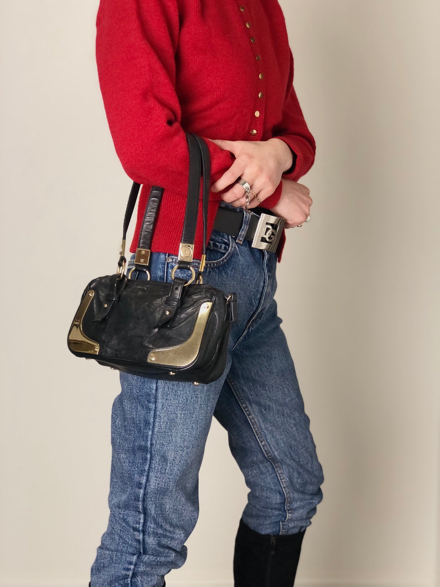 Yves Saint Laurent Totebag Black Vintage 3tiyps