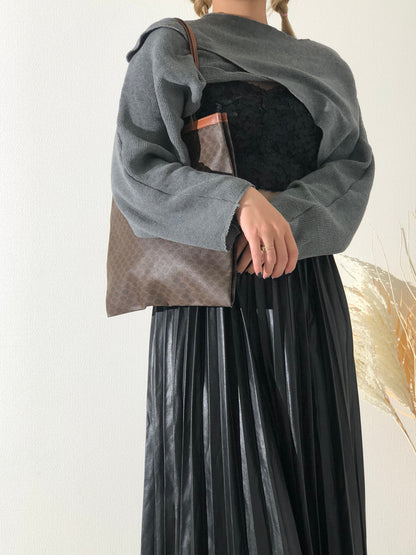CELINE Macadam Logo 手提包 棕色 復古 舊 x5yffp