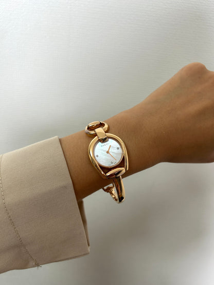 GUCCI Horse Bit Watch Gold Vintage rghnf7
