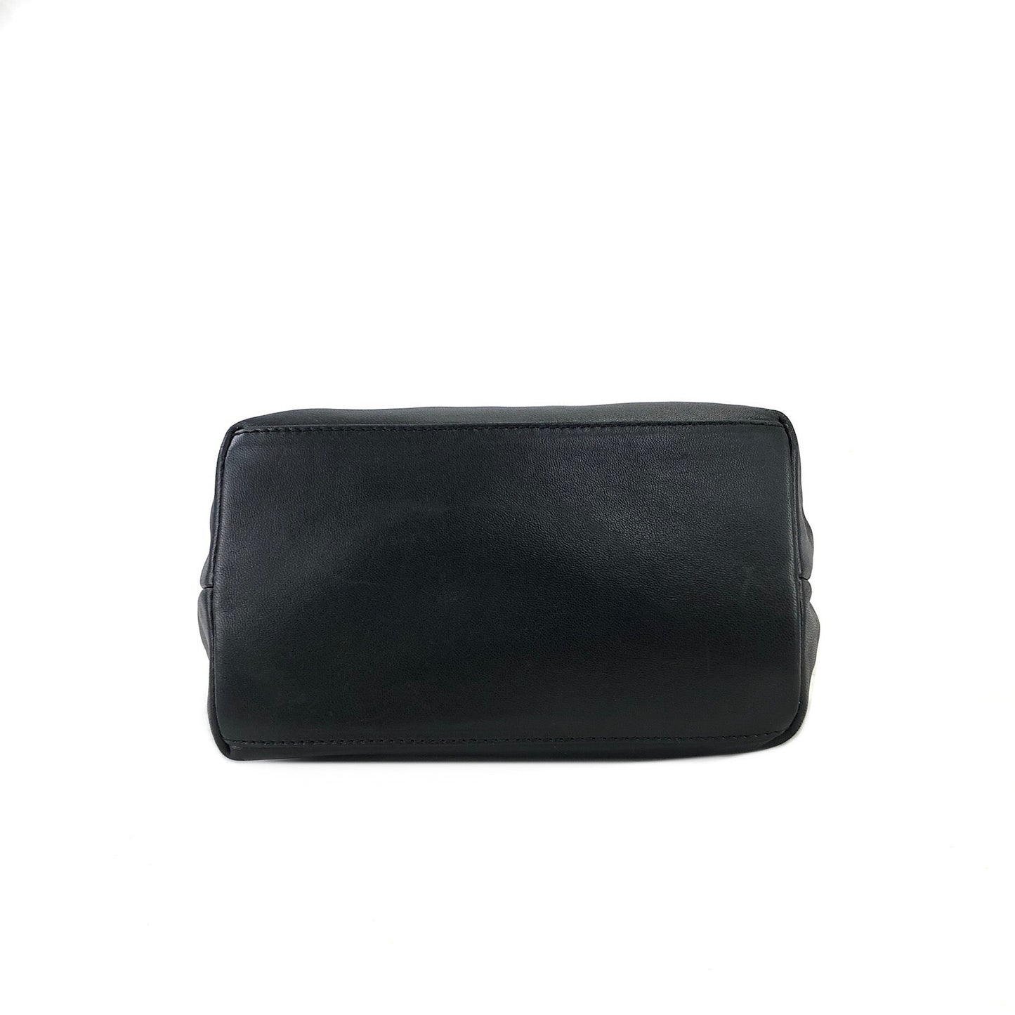 LOEWE Anagram Ostrich Handbag Black Vintage Old 6phzi2