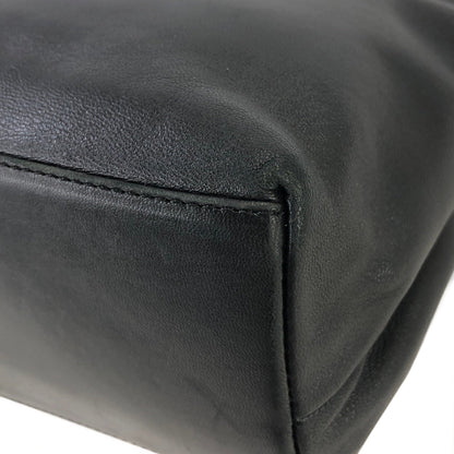 LOEWE Anagram Ostrich Handbag Black Vintage Old 6phzi2