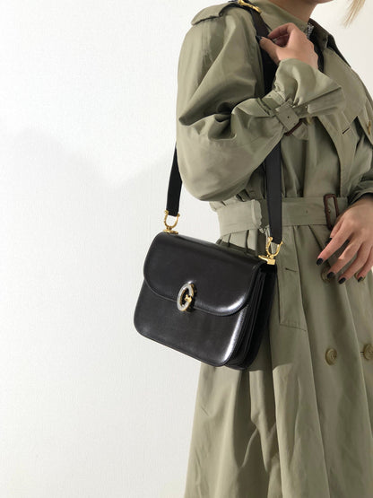 CELINE Horse carriage Crossbody Shoulderbag Brown Vintage Old CELINE apx2ne