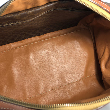 CELINE Macadam Blason Boston bag Handbag Brown Vintage Old Celine 2btsx4