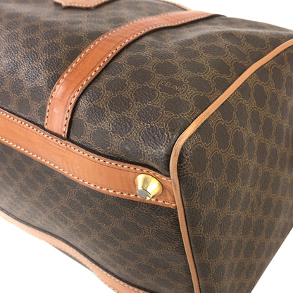 CELINE Macadam Blason Boston bag Handbag Brown Vintage Old Celine 2btsx4