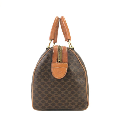 CELINE Macadam Blason Boston bag Handbag Brown Vintage Old Celine 2btsx4