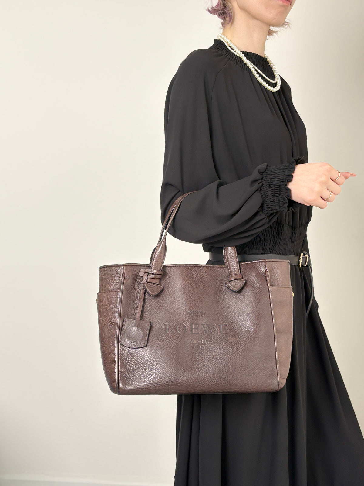 LOEWE Logo Totebag Brown Vintage ewpmv3