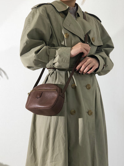 CELINE Blason Blason 肩背包棕色復古舊 CELINE 4ec5pb