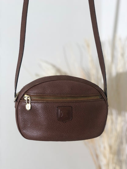 CELINE Blason Blason 肩背包棕色復古舊 CELINE 4ec5pb