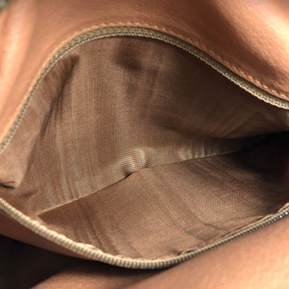 CELINE Macadam Gancini Round Shoulderbag Beige Vintage Old celine 6pybra