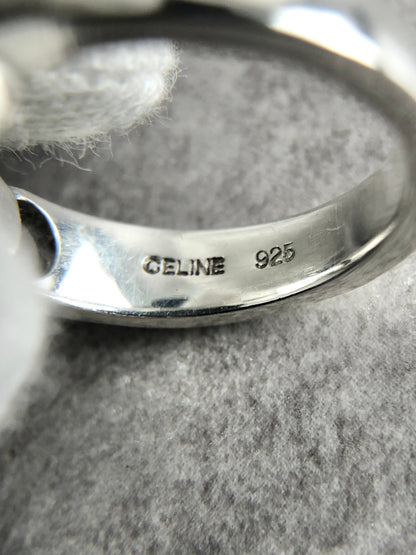CELINE Triomphe SIRVER925 Ring Silver Vintage 8n5auu