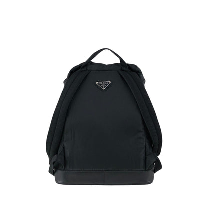 PRADA Tessuto Triangle Logo Backpack Black Vintage cdmpeg