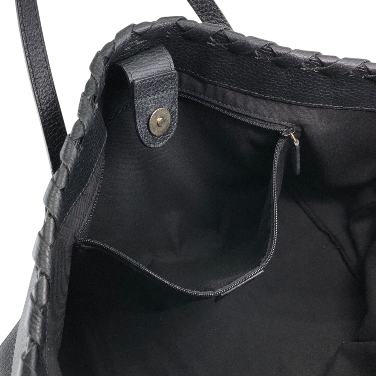 GUCCI Bamboo Totebag Black Vintage 5j436w