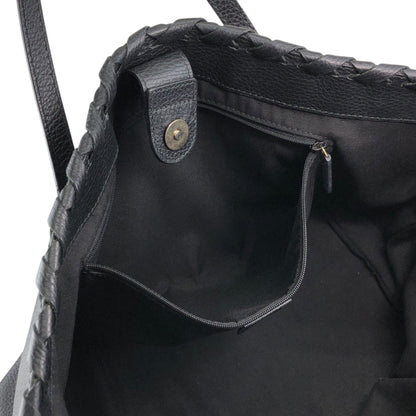 GUCCI Bamboo Totebag Black Vintage 5j436w