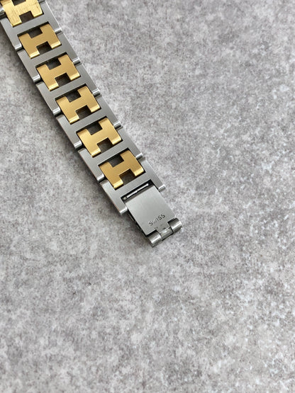 HERMES Watch Silver×Gold Vintage wri6ch