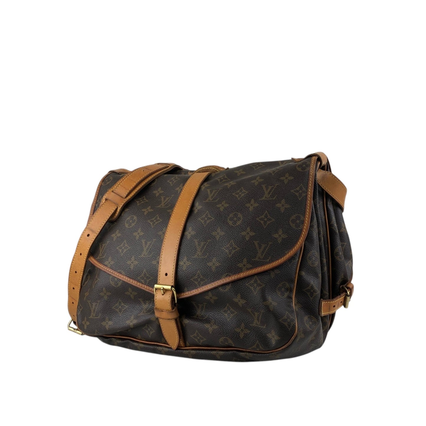 LOUIS VUITTON Monogram Shoulder bag Brown Vintage M42254 j4a4v6