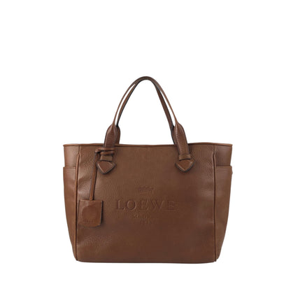 LOEWE Logo Embossed Totebag Brown Vintage 8s4u5v