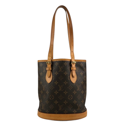 LOUIS VUITTON Monogram Handbag Brown M42238 Vintage wxysxm