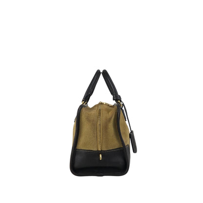 LOEWE Amazona28 Anagram Handbag Boston bag Beige Vintage gia6hg