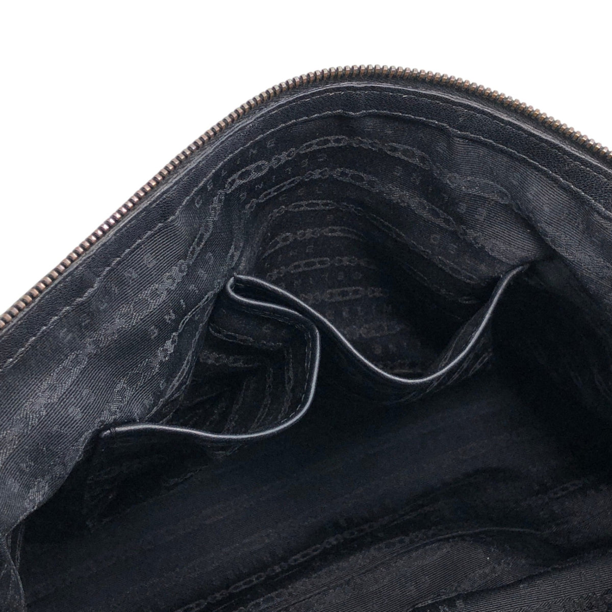 CELINE Triomphe Two-way Handbag  Shoulder bag Black Vintage 4xt5x6