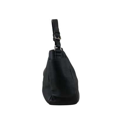 PRADA Triangle Logo Side Pocket Shoulder bag Black Vintage wr45fx