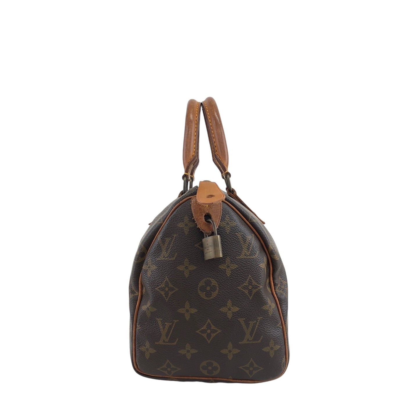 LOUIS VUITTON Monogram Handbag Brown M41528 Vintage afefax