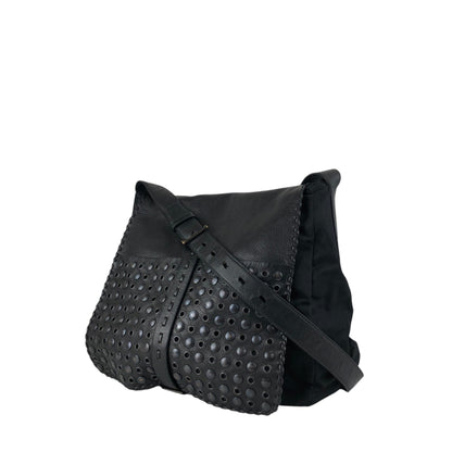 PRADA Triangle Logo Shoulder bag Black Vintage g37esw