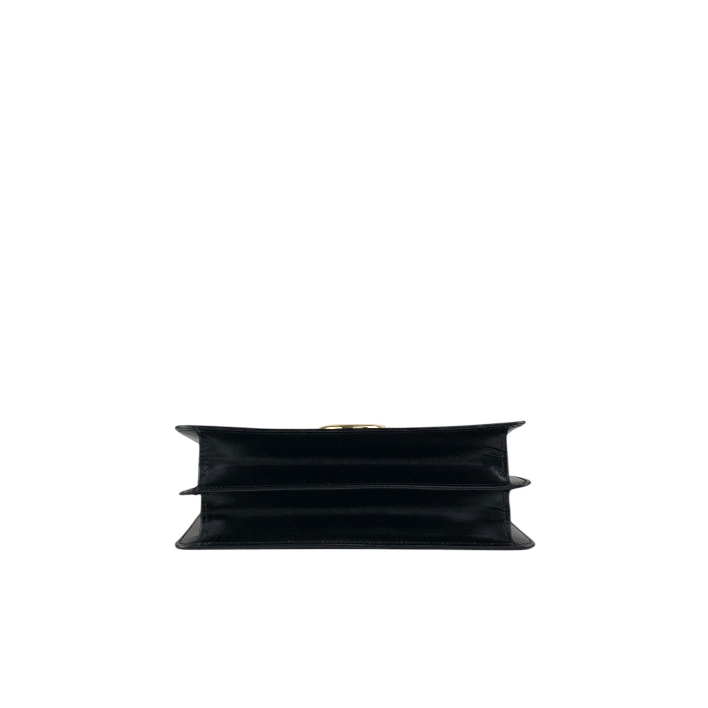 CELINE Gancini Handbag Black Vintage hkm3p8
