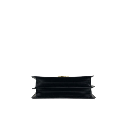 CELINE Gancini Handbag Black Vintage hkm3p8