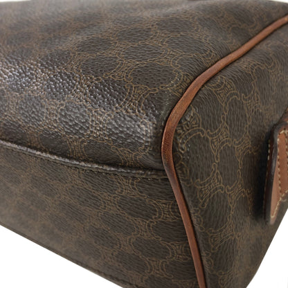 CELINE Macadam Two-way Crossbody Shoulder bag Small Boston bag Brown Vintage t2kx8c