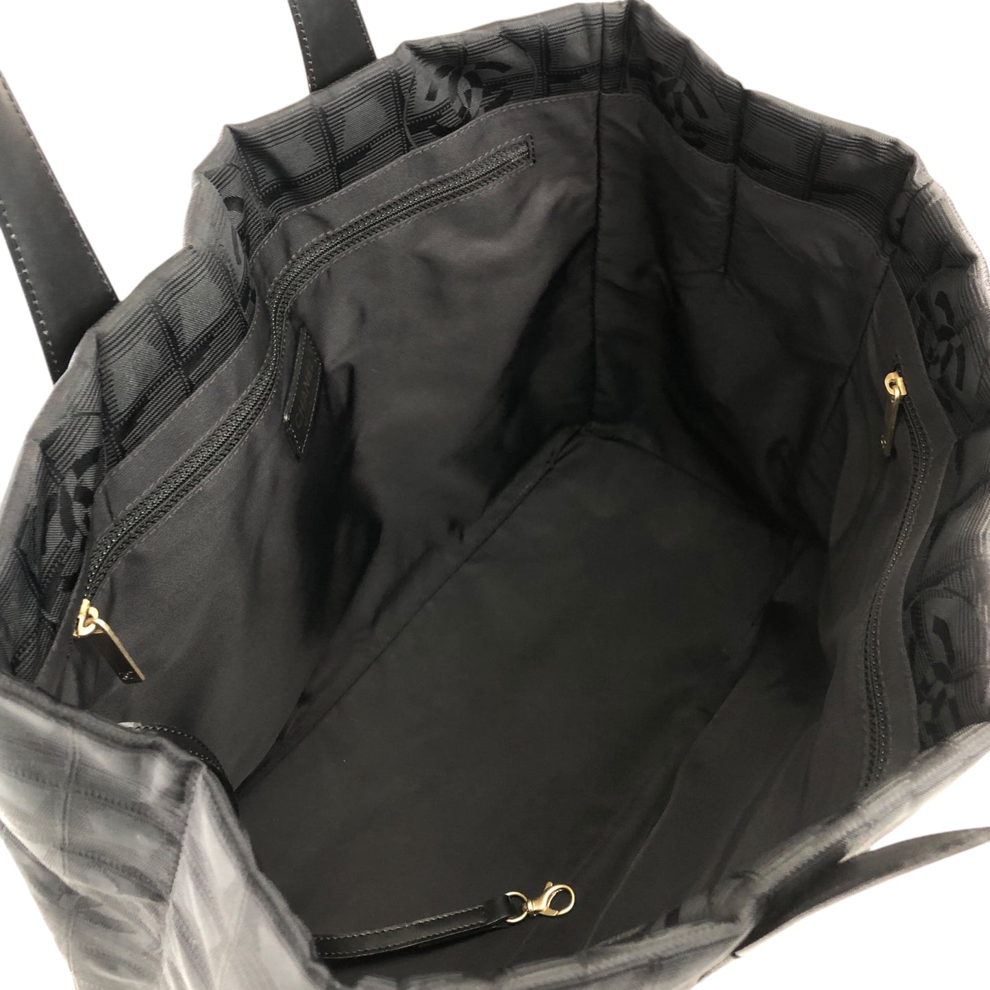 CHANEL New Travel Line Totebag Black Vintage deknxn