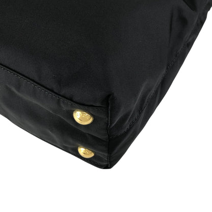 PRADA Tessuto Triangle Logo Totebag Black Vintage 3j825h