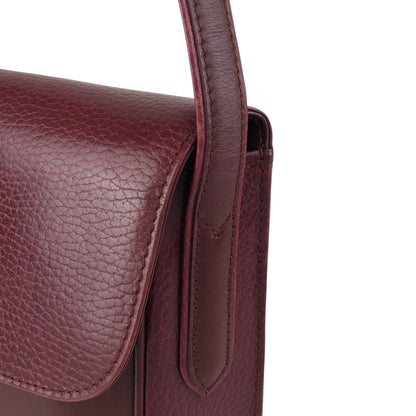 Cartier Flap Shoulder bag Bordeaux Vintage 63gc86