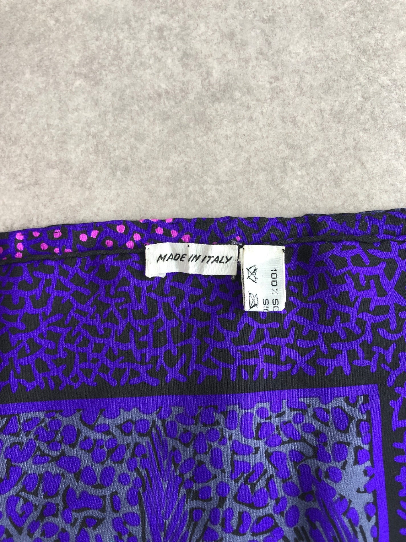 Christian Dior SILK Scarf Purple Vintage 726uar